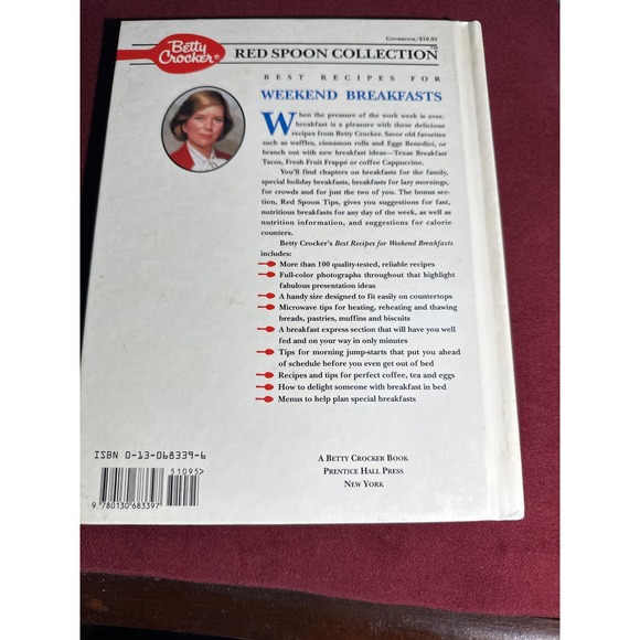 1st Edition Hardcover 1991 Betty Crocker Red Spoon Collection Best Recipes - Picture 2 of 6